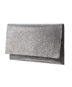 �j�i ���f�B�[�X �o�b�O Nina Women's Allover Crystal Cutch Gunmetal �K�����^��
