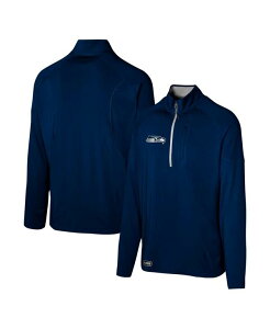 �A�E�^�[�X�^�b�t �����Y �g�b�v�X �V���c Outerstuff Men's College Navy Seattle Seahawks Grind Iron Quarter-Zip Top College Navy �l�C�r�[