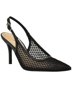 �Q�X ���f�B�[�X �V���[�Y �p���v�X ���b�V�� GUESS Women's Pandy Mesh Pointed Toe Slingback Stiletto Pumps Black Mesh �u���b�N