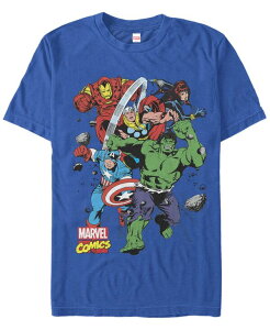 �t�B�t�X�T�� �����Y �g�b�v�X T�V���c Fifth Sun Marvel Men's Comicollection The Mighty Five Short Sleeve T-Shirt Royal