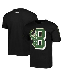 �v���X�^���_�[�h �����Y �g�b�v�X T�V���c �L���b�v Pro Standard Men's Black Milwaukee Bucks Mash Up Capsule T-shirt Black �u���b�N