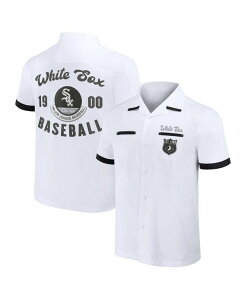 �t�@�i�e�B�N�X �����Y �g�b�v�X �V���c Fanatics Men's Darius Rucker Collection by White Chicago White Sox Bowling Button-Up Shirt White �z���C�g