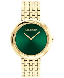�J���o���N���C�� ���f�B�[�X �A�N�Z�T���[ �r���v T�V���c Calvin Klein Women Twisted Bezel Gold-tone Stainlessteel Bracelet Watch 34mm Gold �S�[���h