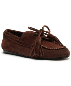 �V���b�c ���f�B�[�X �V���[�Y �p���v�X ���[�t�@�[ Schutz Women's Kim Square Toe Flat Loafers Chestnut Brown �u���E��