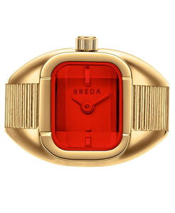 �u���_ ���f�B�[�X �A�N�Z�T���[ �r���v BREDA Women's 'Nocturne' Gold Expandable Ring Watch 16mm DeepGold/Flame �S�[���h