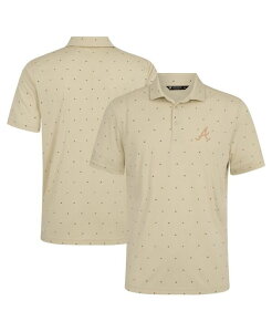 ���x���E�F�A �����Y �g�b�v�X �|���V���c LevelWear Men'sCream Atlanta Braves Vision Polo Shirt Cream �N���[��