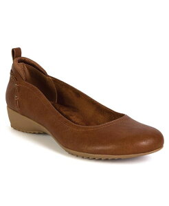 �W���C�r�[���[ ���f�B�[�X �V���[�Y �p���v�X JBU Women's Vivian Round Toe Flats Brown �u���E��