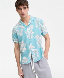 �T���X�g�[�� �����Y �g�b�v�X �V���c ���� Sun + Stone Men's Camp Denali Short-Sleeve Shirt Nile Blue �u���[