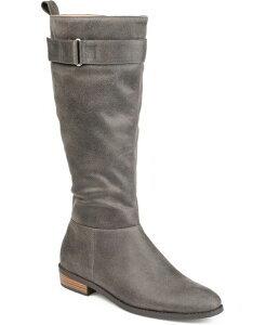 �W�����l �R���N�V���� ���f�B�[�X �V���[�Y �u�[�c�E���C���u�[�c Journee Collection Women's Lelanni Wide Calf Knee High Boots Gray �O���[