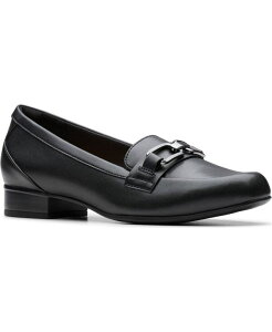 �N���[�N�X ���f�B�[�X �V���[�Y �p���v�X ���[�t�@�[ Clarks Women's Juliet Echo Slip-On Loafers Black Leather �u���b�N