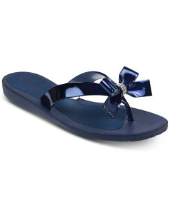 �Q�X ���f�B�[�X �V���[�Y �T���_�� GUESS Tutu Eva Fashion Bow Detail Rhinestones Flip Flops Blue Mirror Metallic �u���[