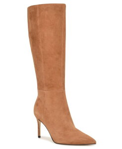 �i�C���E�F�X�g ���f�B�[�X �V���[�Y �p���v�X �g�[�� �u�[�c Nine West Women's Cook Tall Stiletto Dress Boots Regular & Wide Calf Light Cognac Suede