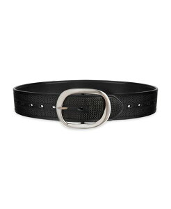 �J���o���N���C�� ���f�B�[�X �A�N�Z�T���[ �x���g Calvin Klein Women's Two-in-One Reversible Oversized Statement Buckle Belt Black Straw/Black �u���b�N