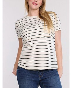 �}�U�[�t�b�h�}�^�j�e�B�[ ���f�B�[�X �g�b�v�X �V���c Motherhood Maternity Motherhood Tops Antique white & black stripe �z���C�g
