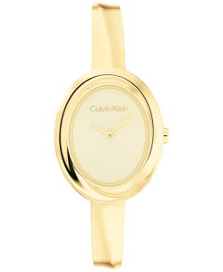 �J���o���N���C�� ���f�B�[�X �A�N�Z�T���[ �r���v T�V���c Calvin Klein Women Twisted Bezel Gold-tone Stainlessteel Bracelet Watch 24mm Gold �S�[���h