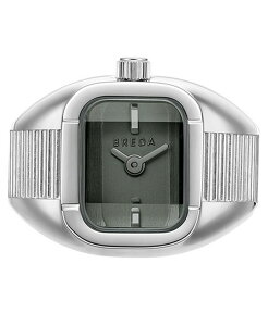 �u���_ ���f�B�[�X �A�N�Z�T���[ �r���v BREDA Women's 'Nocturne' Silver Expandable Ring Watch 16mm Silver/Smoke �X���[�N