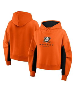 �t�@�i�e�B�N�X ���f�B�[�X �A�E�^�[ �p�[�J�[�E�X�E�F�b�g Fanatics Women's Orange Anaheim Ducks Back Check Boxy Hoodie Orange �I�����W