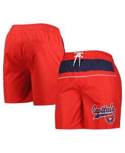 �X�^�[�^�[ �����Y ���� �n�[�t�p���c�E�V���[�c �V���[�g�p���c �L���b�v Starter Men's Red Washington Capitals Freestyle Volley Swim Shorts Red ���b�h