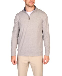�e�[���[�o�[�h �����Y �A�E�^�[ �j�b�g�E�Z�[�^�[ �n�[�t�W�b�v Men's Brushed Melange Super Soft Quarter Zip Men's Tailorbyrd Brushed Melange Super Soft Quarter Zip Sweaters Grey heather �O���[
