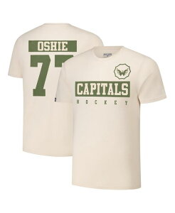 ���x���E�F�A �����Y �g�b�v�X T�V���c �L���b�v LevelWear Men's TJ Oshie Khaki Washington Capitals 2024 NHL Military Appreciation Richmondelta Player Name Number T-Shirt Khaki �J�[�L