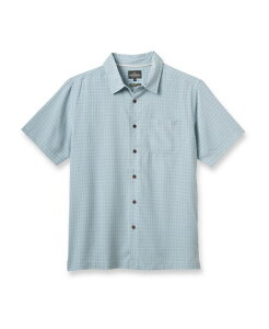 �N�C�b�N�V���o�[ �E�H�[�^�[ �}�� �����Y �g�b�v�X �V���c Quiksilver Waterman Quiksilver Men's Checkmate Regular-Fit Shirt Sterling Blue �u���[