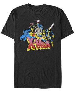 �t�B�t�X�T�� �����Y �g�b�v�X T�V���c Fifth Sun Men's X Men Group Short Sleeve Crew T-shirt Black �u���b�N