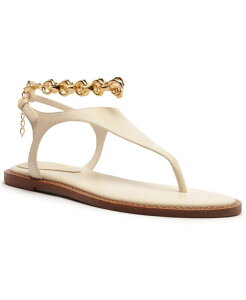 �V���b�c ���f�B�[�X �V���[�Y �T���_�� Schutz Women's Lys Round Toe Flat Sandalsugar White �z���C�g