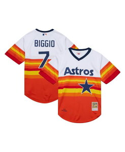 �~�b�`�F��&�l�X ���f�B�[�X �g�b�v�X �V���c �W���[�W�[ Mitchell & Ness Mitchell Ness Men's Craig Biggio White Houston Astros 2004 Cooperstown Collection Authentic Throwback Jersey White �z���C�g