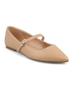 �~�A ���f�B�[�X �V���[�Y �p���v�X MIA Women's Aviba Mary-Jane Pointed Toe Flats Nude