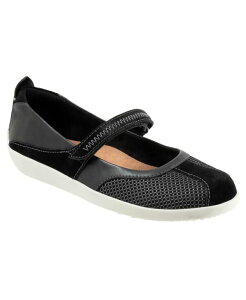 �\�t�g�E�H�[�N ���f�B�[�X �V���[�Y �p���v�X SoftWalk Dayton Flat Black suede �u���b�N