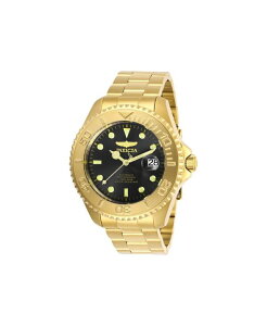 �C���r�N�^ �����Y �A�N�Z�T���[ �r���v Invicta Men's 28952 Pro Diver Automatic 3 Hand Charcoal Dial Watch Gold �S�[���h