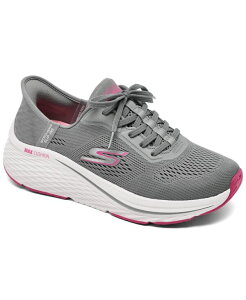 �X�P�b�`���[�Y ���f�B�[�X �V���[�Y �X�j�[�J�[ Skechers Women's Max Cushioning Elite 2.0 - Vanish Athletic Walking Sneakers from Finish Line Characoal Pink �s���N