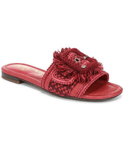 �T���G�f���}�� ���f�B�[�X �V���[�Y �T���_�� Sam Edelman Women's Bambi Playa Slide Sandalsummered Faux Raffia ���b�h