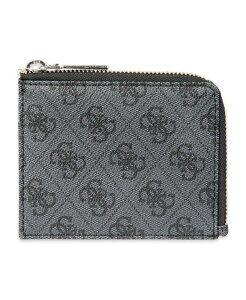 �Q�X �����Y �A�N�Z�T���[ ���z GUESS Men's RFID Quatro G Zip Around Card Case Wallet Black �u���b�N