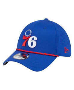 �j���[�G�� �����Y �A�N�Z�T���[ �X�q New Era Men's Royal Philadelphia 76ers Featherweight Poly Rope Flex 39Thirty Hat Royal