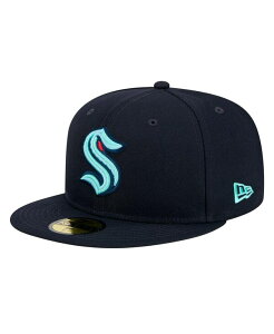 �j���[�G�� �����Y �A�N�Z�T���[ �X�q New Era Men's Deep Sea Blue Seattle Kraken Core 59FIFTY Fitted Hat Navy �l�C�r�[