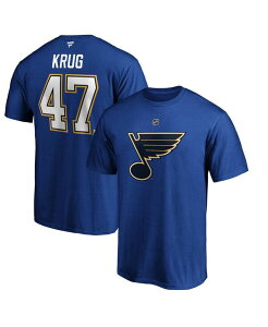 �t�@�i�e�B�N�X �����Y �g�b�v�X T�V���c Fanatics Men's Torey Krug Blue St. Louis Blues Authentic Stack Name and Number T-shirt Blue �u���[