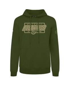 ���x���E�F�A �����Y �A�E�^�[ �p�[�J�[�E�X�E�F�b�g LevelWear Men's Olive Detroit Red Wings Podium Pullover Hoodie Olive �I���[�u