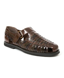 �f�B�A�[�X�^�b�O�X �����Y �V���[�Y �T���_�� DEER STAGS Men's Bamboo-Inspired Fisherman Sandal Dark Brown �u���E��