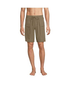 �����Y�G���h �����Y ���� �n�[�t�p���c�E�V���[�c �V���[�g�p���c Lands' End Men's 9 Inch Packable Cargo Swim Shorts Rich khaki �J�[�L