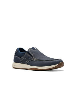 �N���[�N�X �����Y �V���[�Y �X���b�|���E���[�t�@�[ �X�j�[�J�[ Clarks Men's Collection Sailview Step Slip On Sneaker Navy Nubuck �l�C�r�[