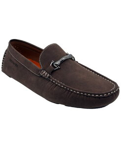 �A�J�f�~�N�X �����Y �V���[�Y �X���b�|���E���[�t�@�[ Akademiks Men's Weston Slip-On Buckle Loafers Brown �u���E��