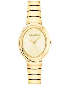 �J���o���N���C�� ���f�B�[�X �A�N�Z�T���[ �r���v T�V���c Calvin Klein Women's Twisted Bezel Gold Tone Stainlessteel Bracelet Watch 24mm Gold �S�[���h