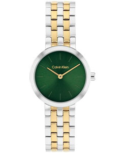 �J���o���N���C�� ���f�B�[�X �A�N�Z�T���[ �r���v T�V���c Calvin Klein Women's Forme Two Tone Stainlessteel Bracelet Watch 26mm Two tone