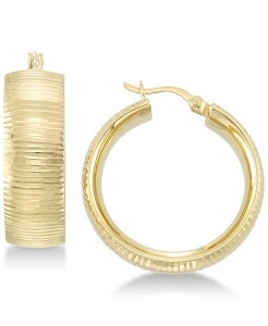 �V���� �A�C �X�~�X ���f�B�[�X �A�N�Z�T���[ �s�A�X�E�C�������O Simone I. Smith Textured Hoop Earrings in 18k Gold over Sterling Silver or Sterlingold �S�[���h