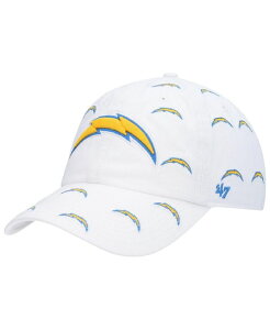 47 �u�����h ���f�B�[�X �A�N�Z�T���[ �X�q '47 Brand Women's White Los Angeles Chargers Team Confetti Clean Up Adjustable Hat White �z���C�g