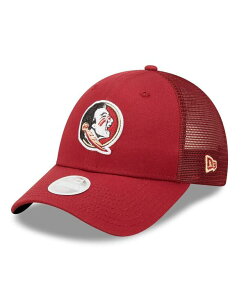 �j���[�G�� ���f�B�[�X �A�N�Z�T���[ �X�q ���S New Era Women's Garnet Florida State Seminoles 9FORTY Logo Spark Trucker Snapback Hat Garnet