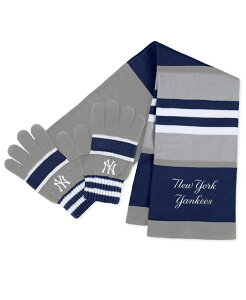 �E�F�A �o�C �G���� �A���h���[�Y ���f�B�[�X �A�N�Z�T���[ �}�t���[�E�X�g�[���E�X�J�[�t WEAR by Erin Andrews Women's New York Yankeestripe Glove and Scarf Set Multi �}���`�J���[