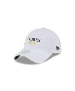 �j���[�G�� ���f�B�[�X �A�N�Z�T���[ �X�q New Era Women's White San Diego Padres Team Fan 9TWENTY Adjustable Hat White �z���C�g
