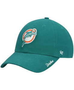 47 �u�����h ���f�B�[�X �A�N�Z�T���[ �X�q '47 Brand Women's Aqua Miami Dolphins Miata Clean Up Legacy Adjustable Hat Aqua �A�N�A